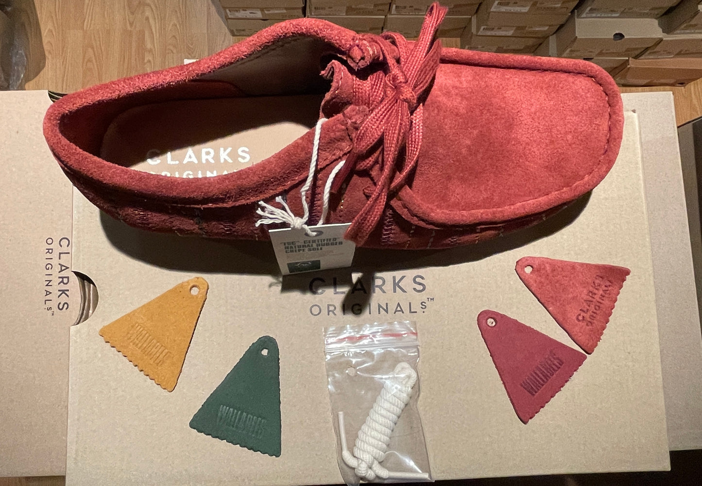 Burgundy Combi Wallabee Boots