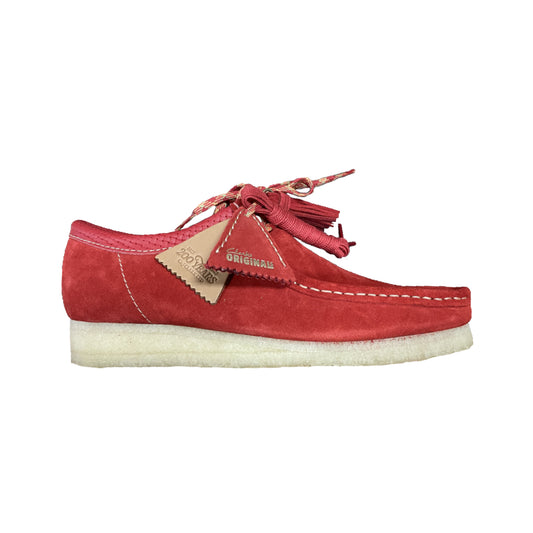 Red Suede Wallabee Boot