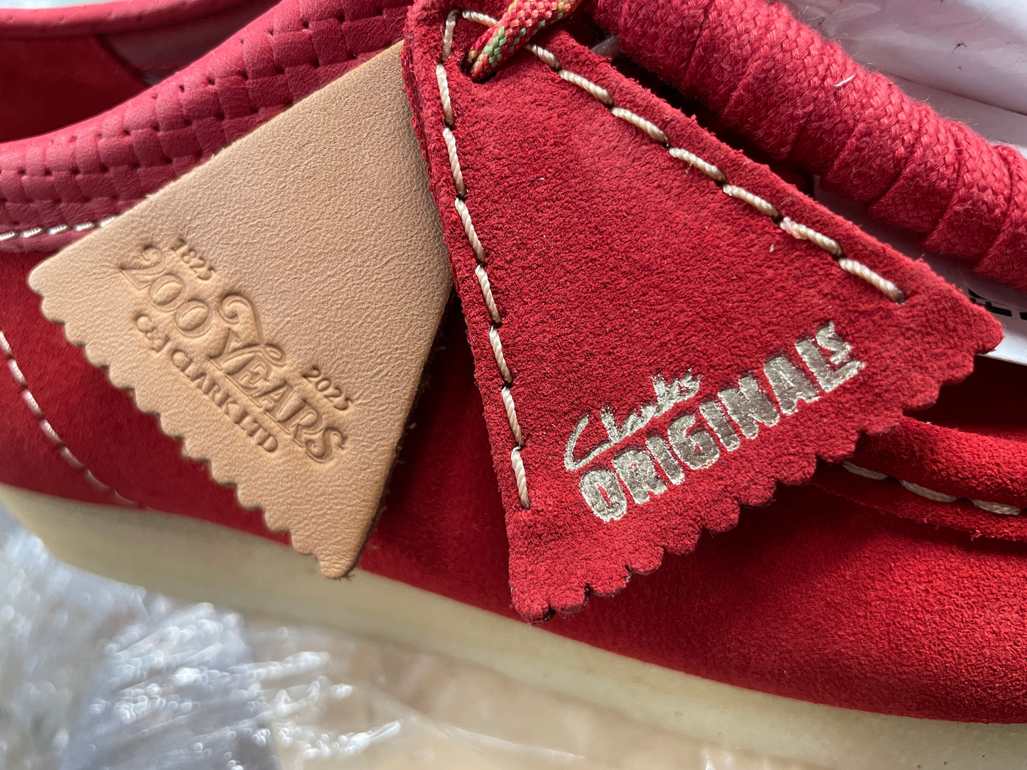 Red Suede Wallabee Boot