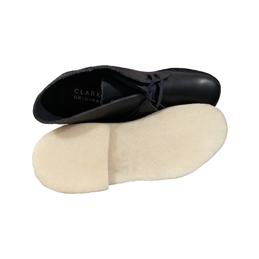 Navy Leather Desert Boot