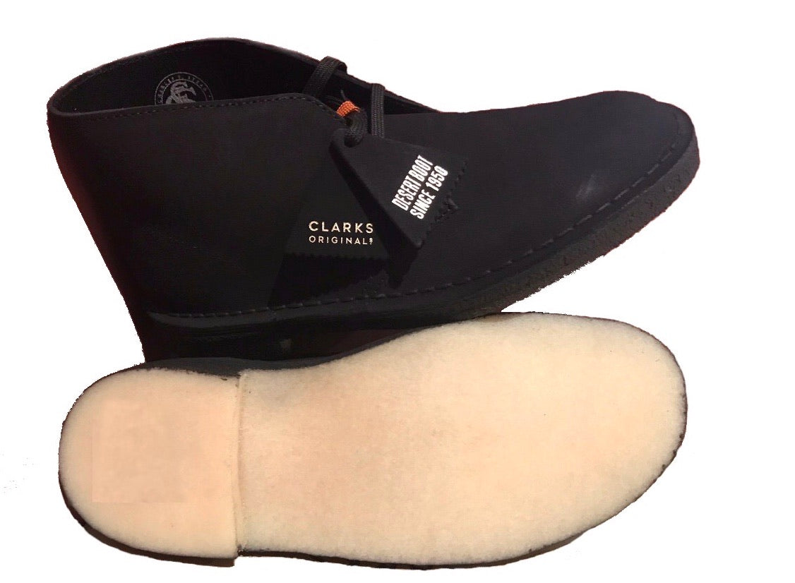 Black Suede Desert Boot