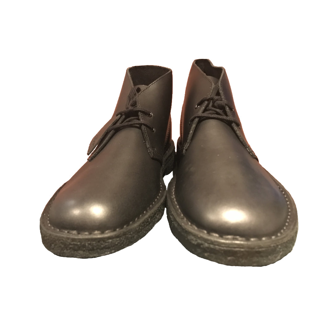 Black Polished Desert Boot