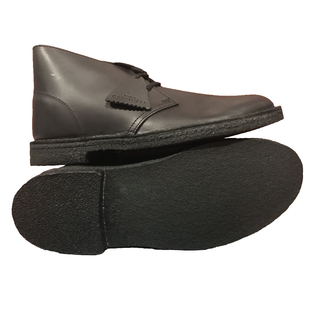 Black Polished Desert Boot