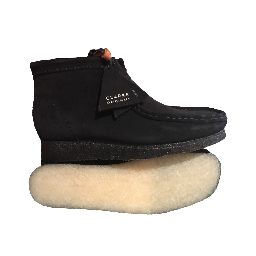 Black Suede Wallabee Boot