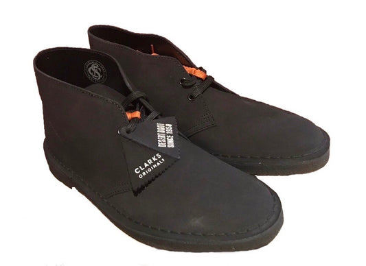 Black Suede Desert Boot