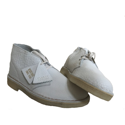 White Leather Desert Boot