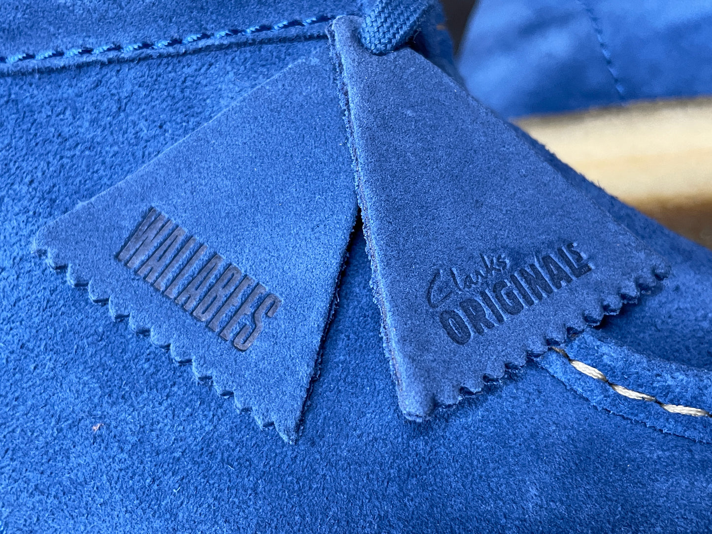 Blue Suede Wallabee Boot