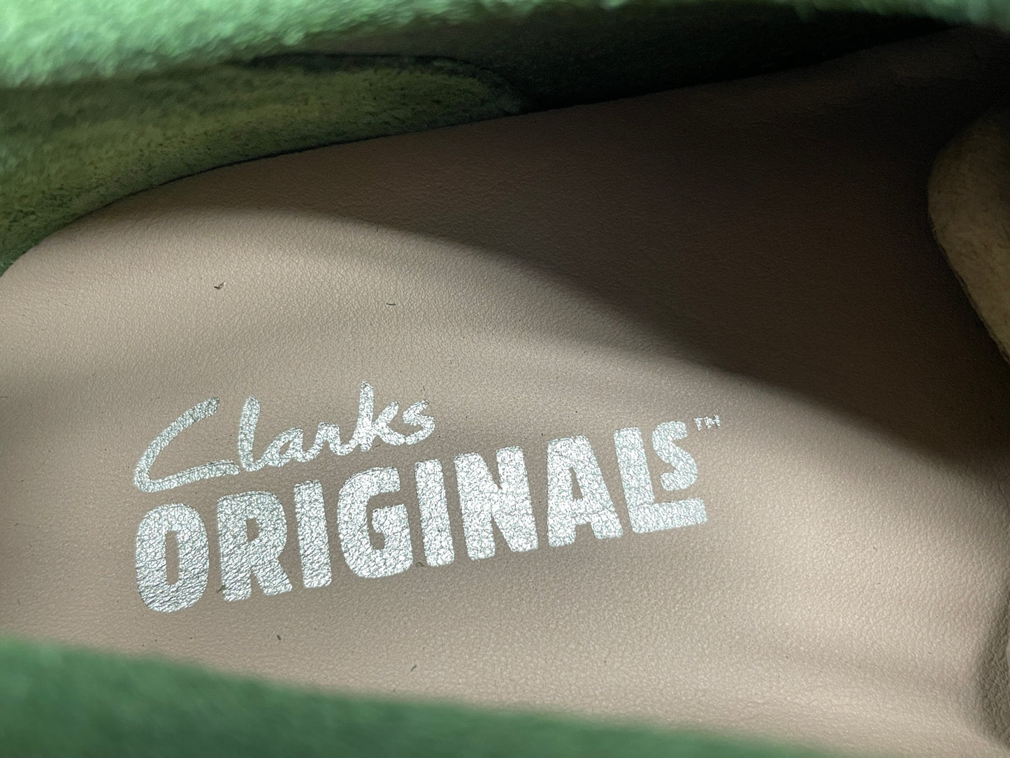 Green Suede Wallabee Boot