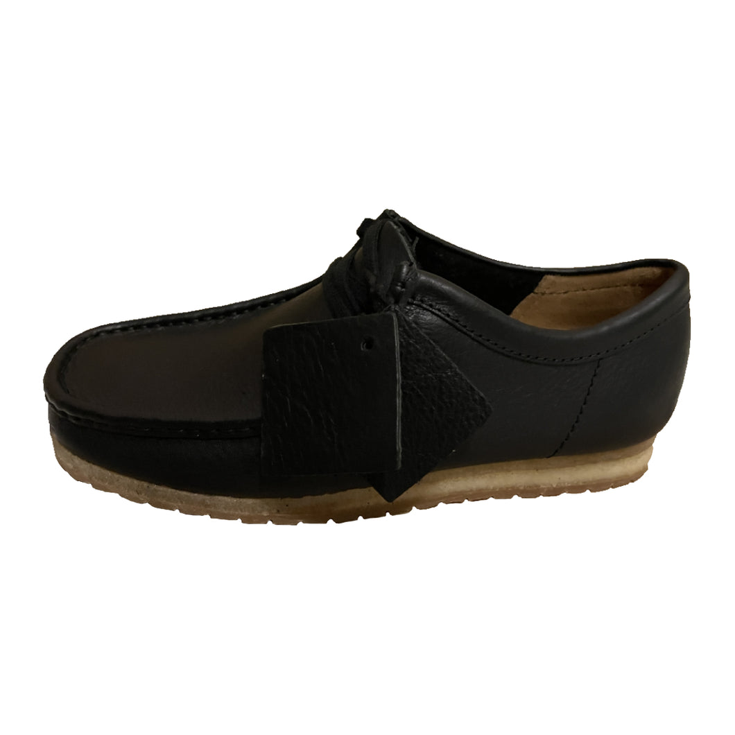 Black Leather Wallabee Steep