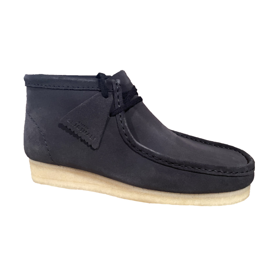 Dark Blue Suede Wallabee Boot