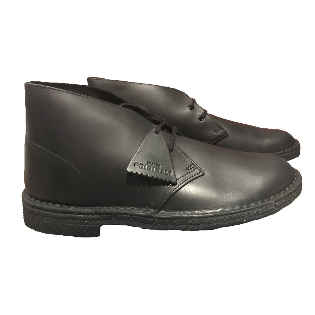 Black Polished Desert Boot