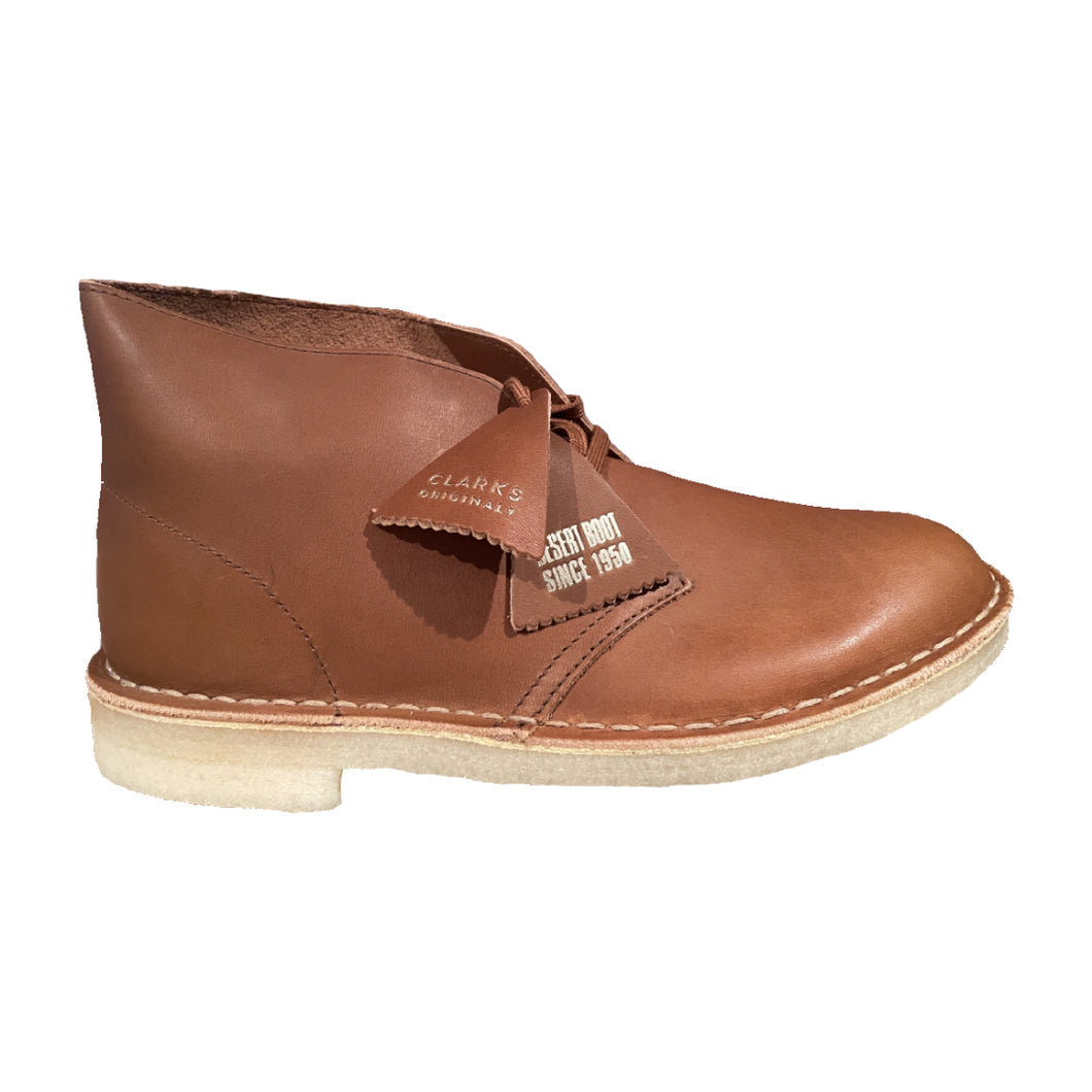 Dark Tan Leather Desert Boot